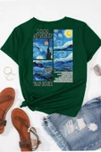Unisex Van Gogh Baskılı Oversize Tshirt thumbnail 5