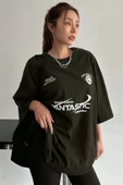 Fantastic Baskılı Unisex Oversize Tshirt - 1