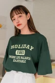 Unisex Holiday Baskılı Tasarım Tshirt thumbnail 10