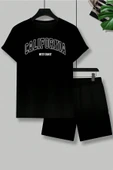 Unisex California Baskılı Şort Takım thumbnail 2