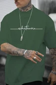 Erkek Whatever Baskılı Oversize Tshirt - 5