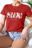 Unisex Miami Baskılı Oversize Tshirt thumbnail 3