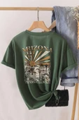 Unisex Sırt Baskılı Arizona Oversize Tshirt thumbnail 10
