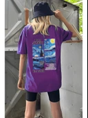 Unisex Van Gogh Baskılı Oversize Tshirt thumbnail 10