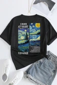 Unisex Van Gogh Baskılı Oversize Tshirt thumbnail 1