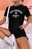 Unisex Sunshine Baskılı Şort Takım - 9