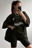 Fantastic Baskılı Unisex Oversize Tshirt - 2