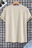 Erkek Boğa Silüet Baskılı Oversize Tshirt - 12