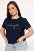 Unisex Kedi Baskılı Oversize Tshirt - 12