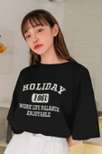 Unisex Holiday Baskılı Tasarım Tshirt thumbnail 3