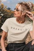 Unisex Dreamer Baskılı Oversize Tshirt thumbnail 11