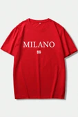Erkek Milano Baskılı Oversize Tshirt - 12