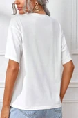 Unisex Paris Baskılı Oversize Tshirt - 3
