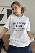 Unisex Holiday Baskılı Tasarım Tshirt thumbnail 7