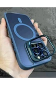 Iphone 14 Plus Uyumlu Standlı Case Pro Lensli Magsafe Destekli Kılıf - 1