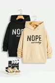 2'li Paket Baskılı Erkek - Kız Çocuk Rahat Kalıp Sweatshirt - 1