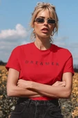 Unisex Dreamer Baskılı Oversize Tshirt thumbnail 7
