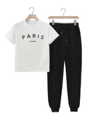 Çocuk Paris Baskılı Eşofman Takımı - 4
