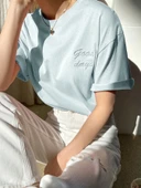 Unisex Good Days Baskılı Tasarım Tshirt thumbnail 10