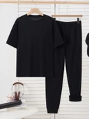 Çocuk Güvercin Baskılı Yazlık Eşofman Takımı thumbnail 2