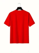 Unisex Face The Future Baskılı Oversize Tshirt - 11