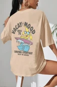 Unisex Vacay Mood Baskılı Tasarım Tshirt - 1