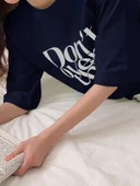 Dont Over Think Baskılı Tasarım Tshirt - 7