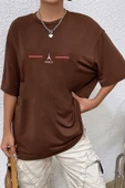 Unisex Paris Baskılı Oversize Tshirt thumbnail 3