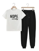 Unisex Nope Not Today Baskılı Eşofman Takımı thumbnail 1