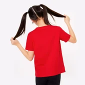 Çocuk YazılıKalp baskılı Pamuklu Tshirt thumbnail 5