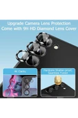 Galaxy S23fe Kılıf Magsafe Kablosuz Şarj Destek Lens Korumalı Metalik Kenar Renkli Şeffaf - 2