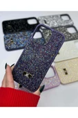 Iphone 15 Plus Uyumlu Lux Premium Taşlı Kılıf - 5