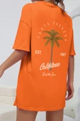 California Baskılı Unisex Oversize Tshirt - 7