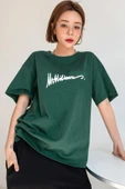 Unisex İmza Baskılı Tasarım Tshirt - 1
