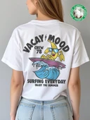 Unisex Vacay Mood Baskılı Tasarım Tshirt - 8