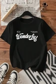 Wonderful Baskılı Unisex Oversize Tshirt - 1