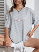 Unisex Paris Baskılı Oversize Tshirt thumbnail 7