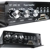 MAGICVOICE YW-406L 12 VOLT 100 WATT MOTOSİKLET BLUETOOTH AMFİ USB/SD 2 KANAL PAZARCI - ANFİ (154X80X42MM) - 5