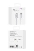 Apple Iphone 15 16 Uyumlu Şarj Kablosu Usb-c To Usb-c Type-c (1M) Beyaz - 6