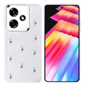 İnfinix Hot 30 Kılıf Airbag Tasarımlı Simli Şeffaf Kutup Kapak thumbnail 1