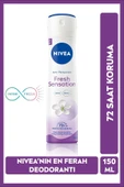 NIVEA Fresh Sensation Kadın Sprey Deodorant 150 Ml,72 Saat Anti-perspirant Koruma,uzun Süren Ferahlı - 1