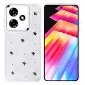 İnfinix Hot 30 Kılıf Airbag Tasarımlı Simli Şeffaf Kutup Kapak thumbnail 4