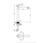 FONTANA YÜKSEK LAVABO BATARYASI (ALTIN) FM-2322 - 3