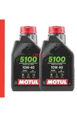Motul 5100 10W-40 4T Motosiklet Motor Yağı – 2 x 1 Litre | Yarı Sentetik | Güncel Ürün - 1