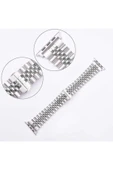 Watch 2 3 4 5 6 Uyumlu Kordon Ayarlanabilir Dayanıklı Metal Gövde 42-44mm Gümüş - 2