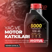 MOTUL 5000 10W-40 4t 1L Motosiklet Motor Yağı Güncel Ürün 3 Adet - 1