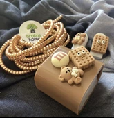 Brokoli Home iPhone 18W/20W Uyumlu Şarj Kılıfı, Şarj Örme Aparatı, Kablo Koruyucu Aparatı,Bisküvi - 1