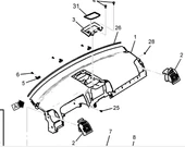 Chevrolet Captiva C140 Sol Ön Havalandırma Muzulu GM.95388230 thumbnail 2