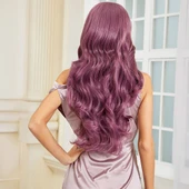 Gül Kurusu Rengi Su Dalgalı Tül Peruk thumbnail 6