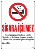 Sigara İçilmez Uyarı Levhası 25x35 KOD:866 - 1
